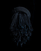 Collarless Beautiful Silhouette Velor Tailored Jacket