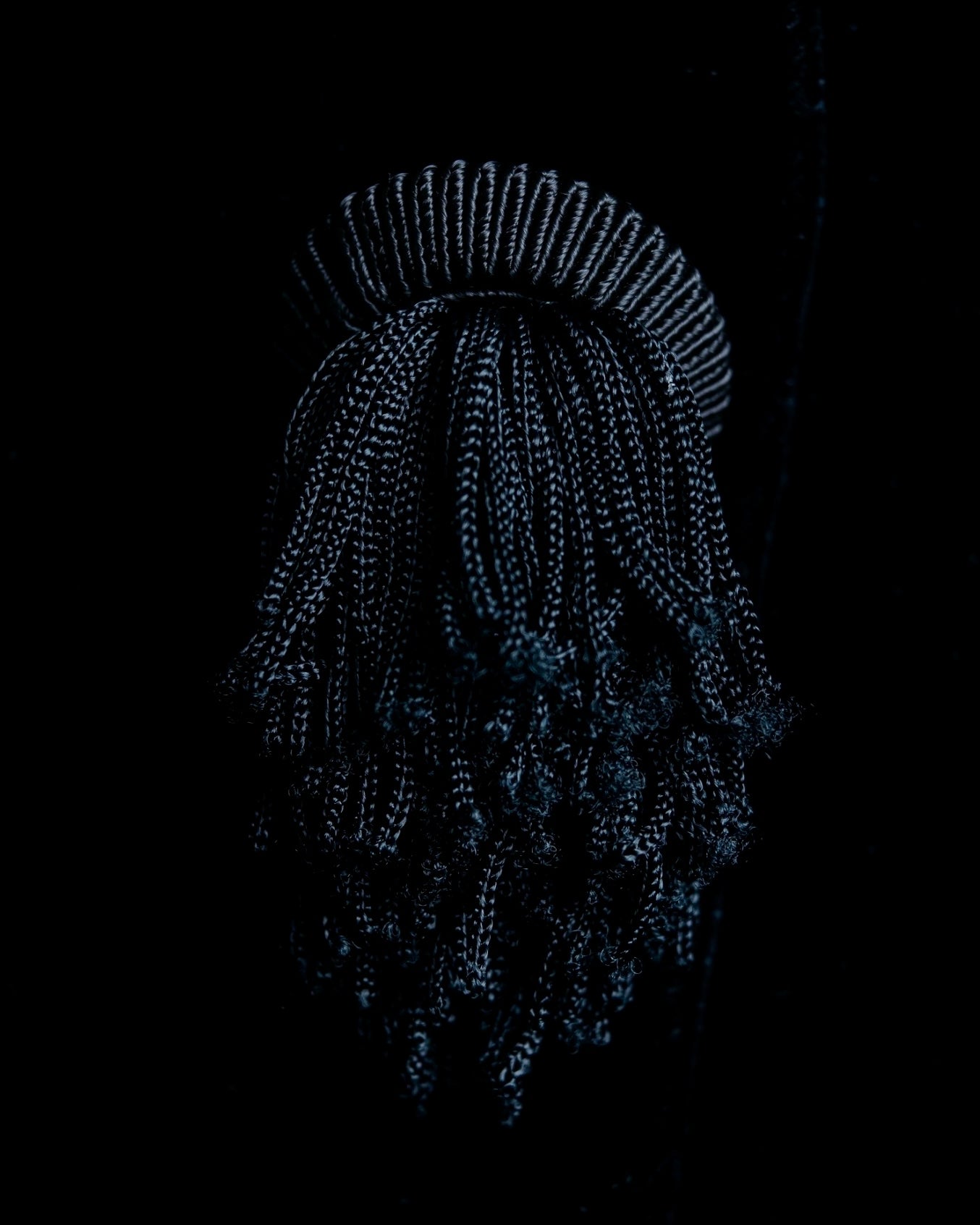 Collarless Beautiful Silhouette Velor Tailored Jacket