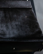 "GUCCI" Harako fur square shoulder bag