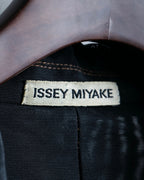"ISSEY MIYAKE" Beautiful line sheer tailored jacket