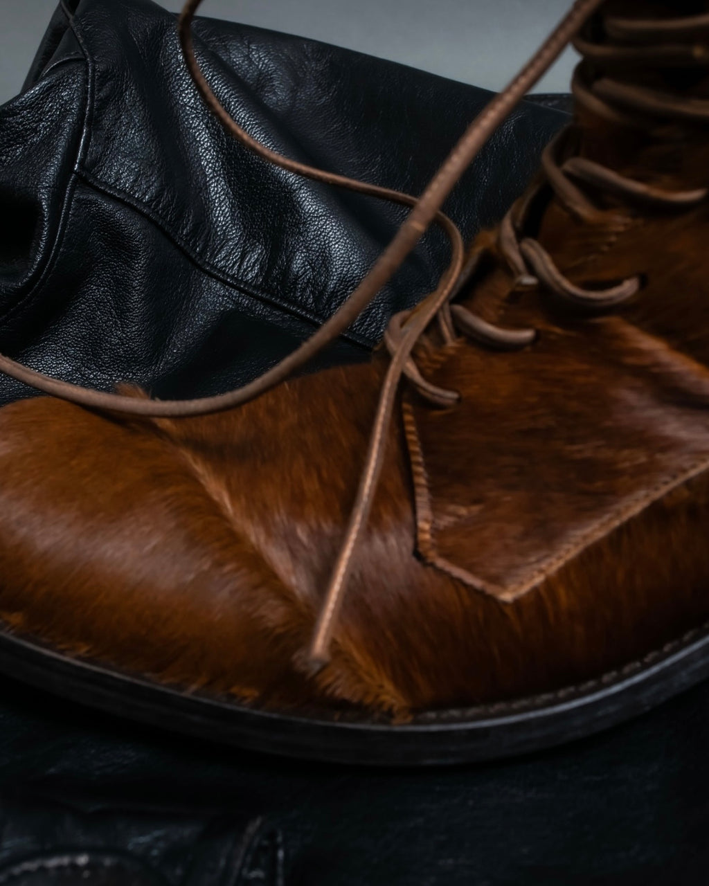 Vintage haraco leather long boots