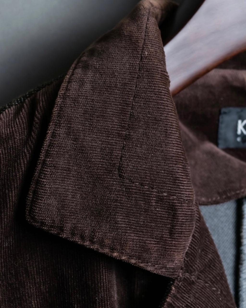 "KANSAI BIS" tailored corduroy combination jacket
