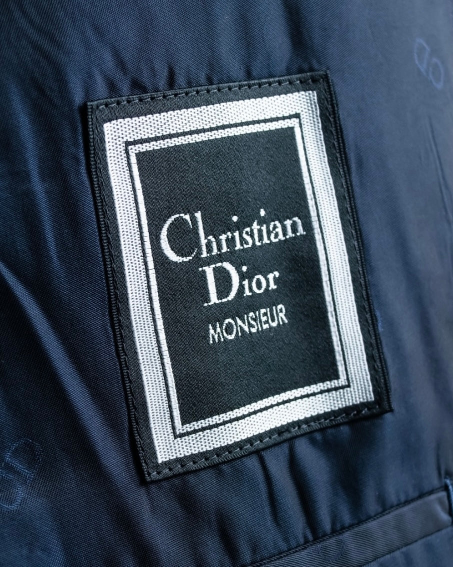 "Christian Dior" stitch design stripe black set up