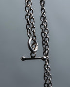 “Georg Jensen” inside out designed silver chain necklace
