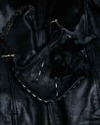"VALENTINO GARAVANI" Flower accent chain leather bag