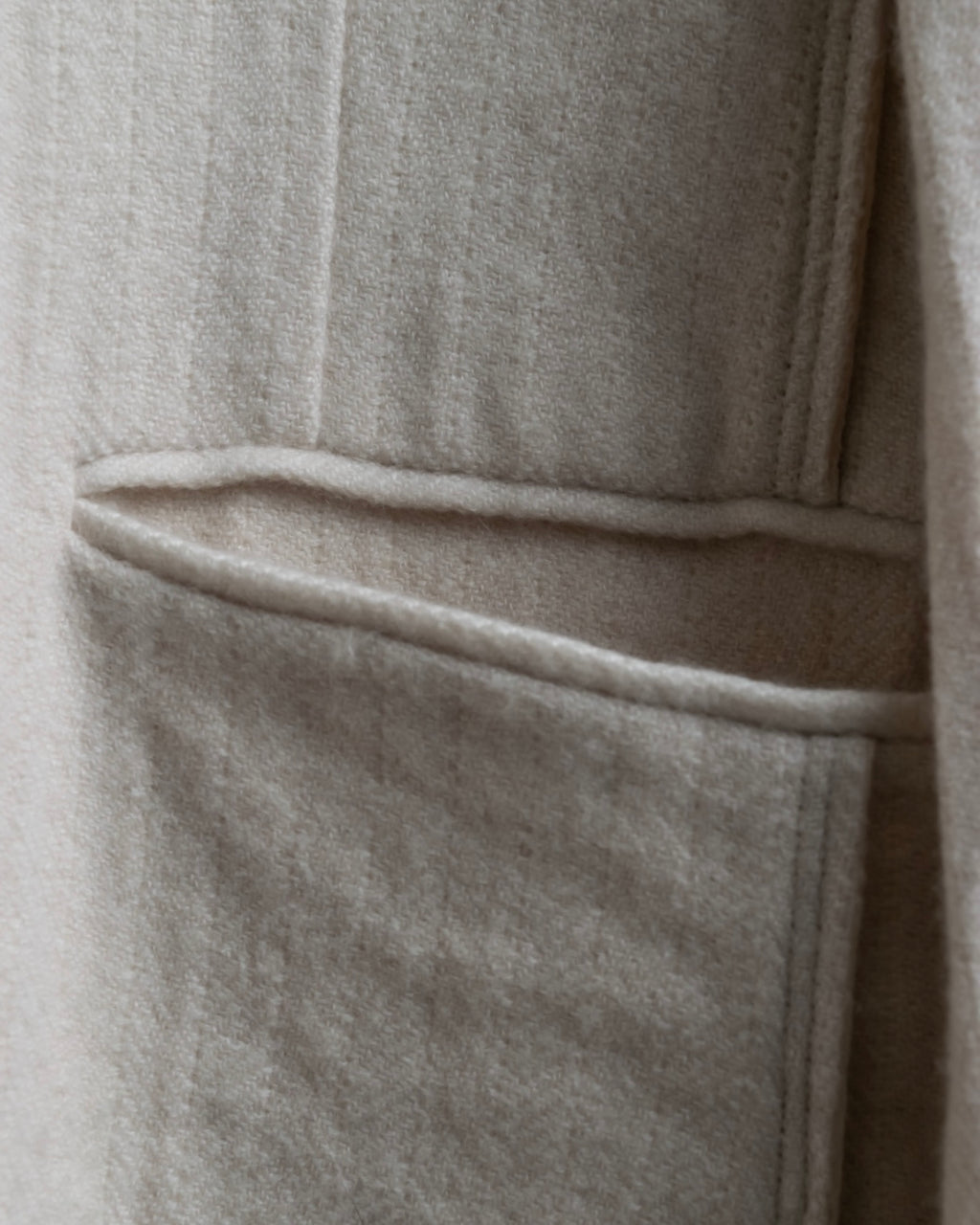 "SOWER" cashmere cotton double breasted tailored jacket