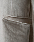 "SOWER" cashmere cotton double breasted tailored jacket