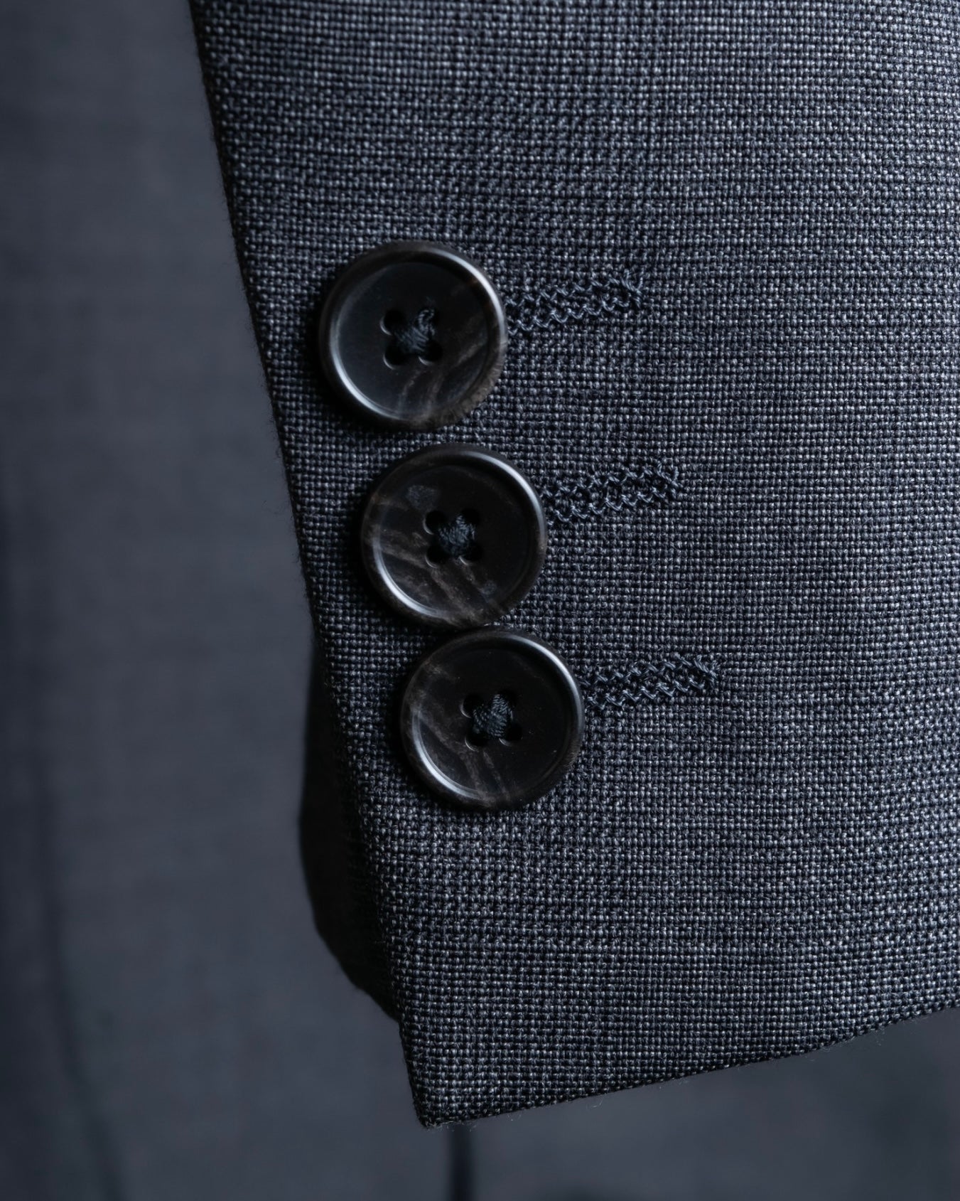 "KANSAI YAMAMOTO" Grey hidden check three-piece set up