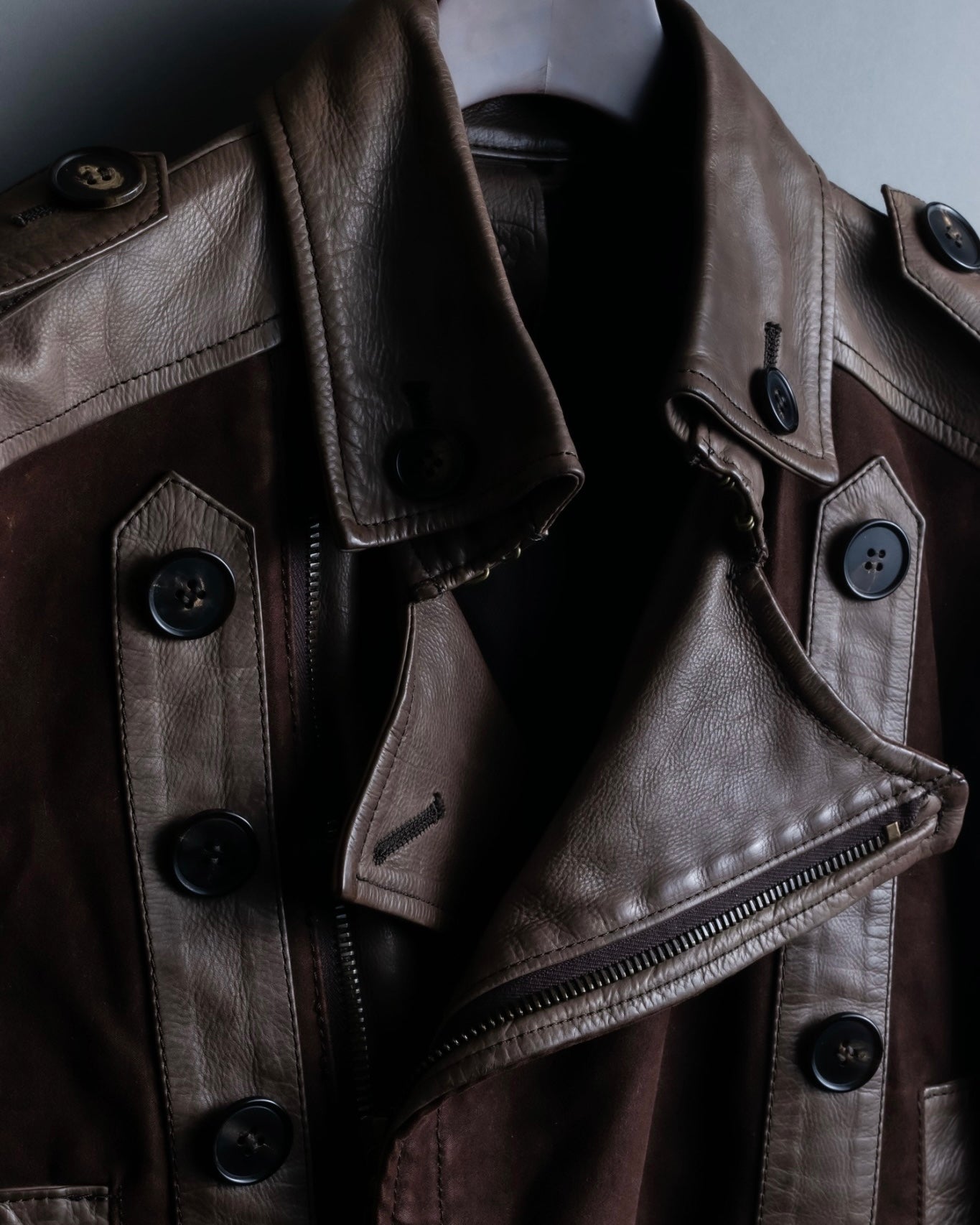 00's dal zip napoleon leather jacket
