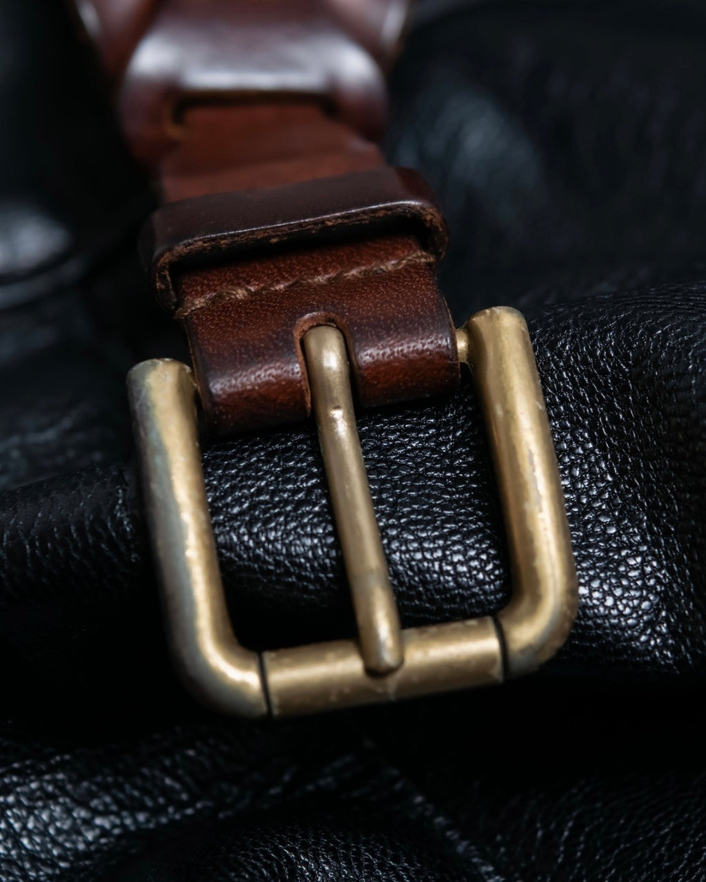 D&G Dark Brown Leather Bangle