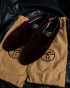 "HERMES" Velvet dress indoor shoes