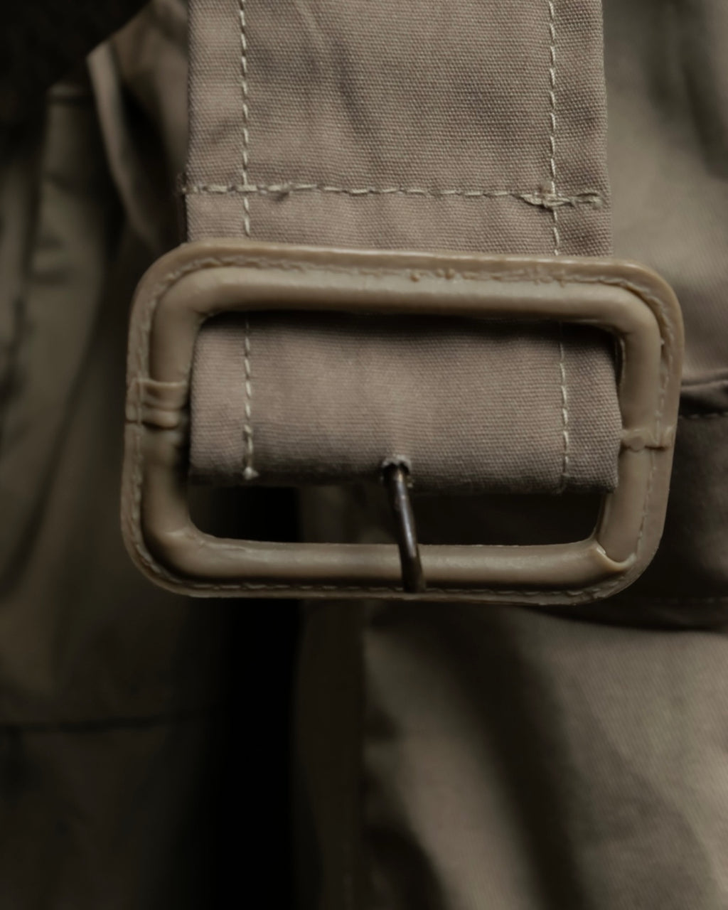 "SEEALL" patchwork designed maxi trench coat