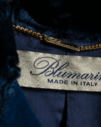 "BLUMARINE" fur combination riders jacket