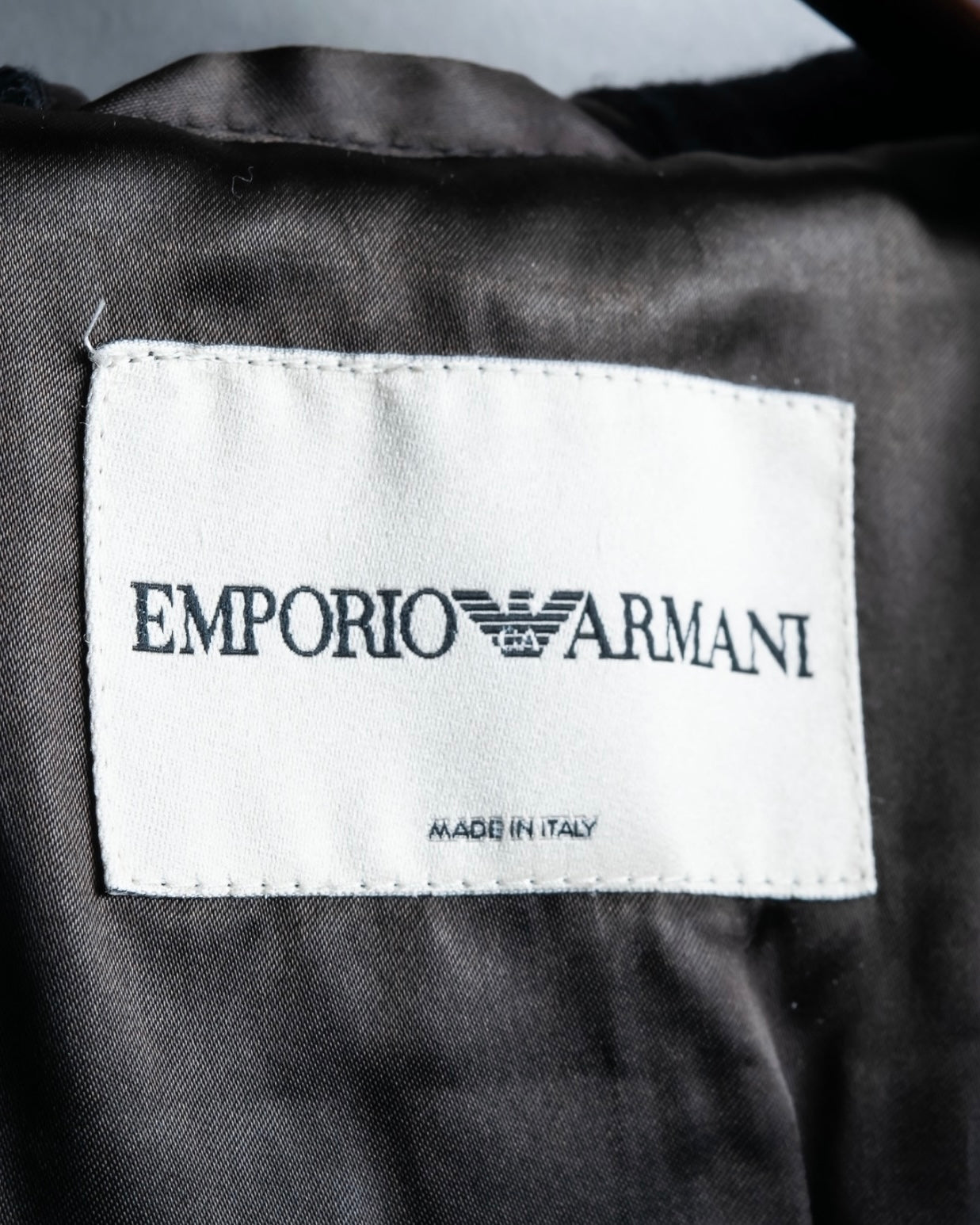 "EMPORIO ARMANI" Leather patches beautiful duffel coat