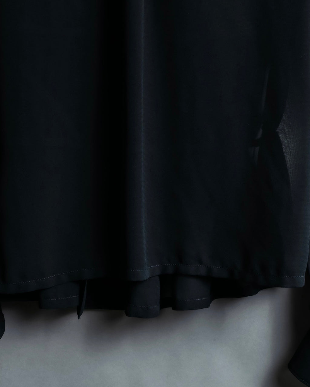 "COMME des GARÇONS" ruched sheer shirt