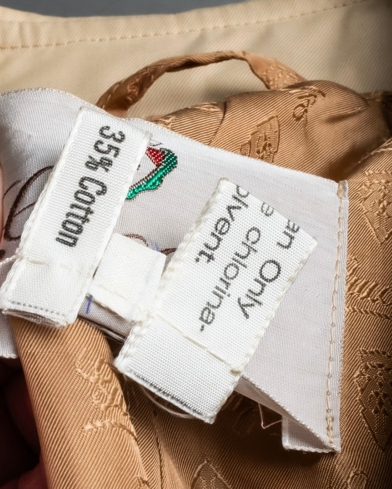 "GUCCI 70-80's" Big collar design oversize design trench coat