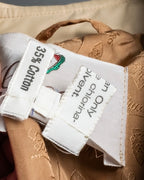 "GUCCI 70-80's" Big collar design oversize design trench coat