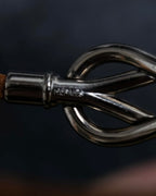 "HERMES" Cross iron bangle