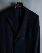 "EMPORIO ARMANI" Double-breasted long tailored jacket