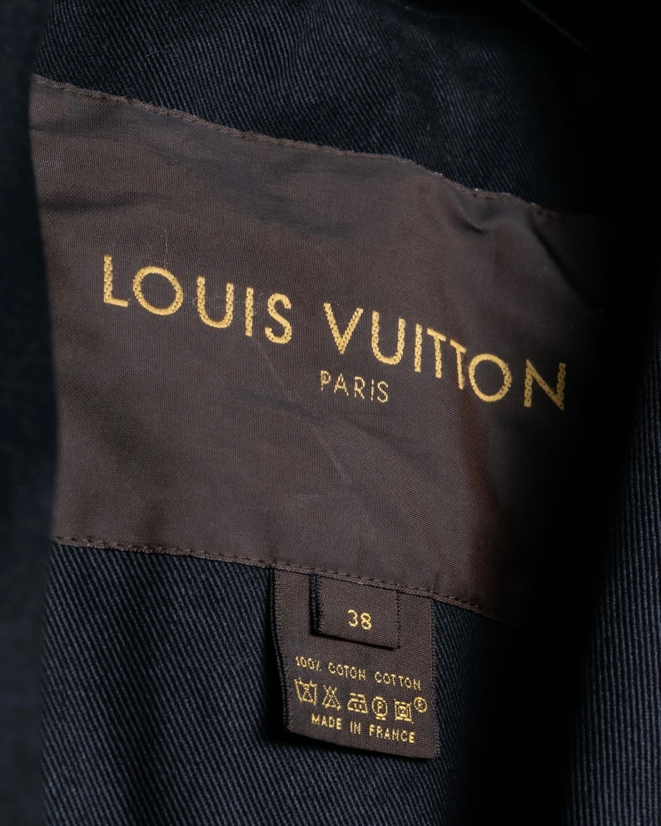 "Louis Vuitton" Peak lapel cotton coat