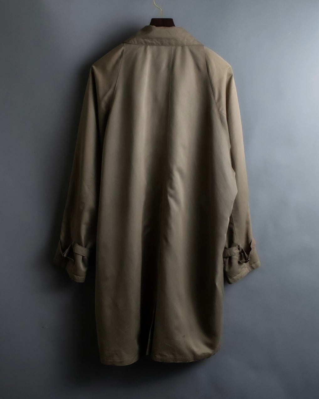 Vintage long collar raglan spring trench jacket