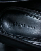 "CELINE" clear heel leather shoes