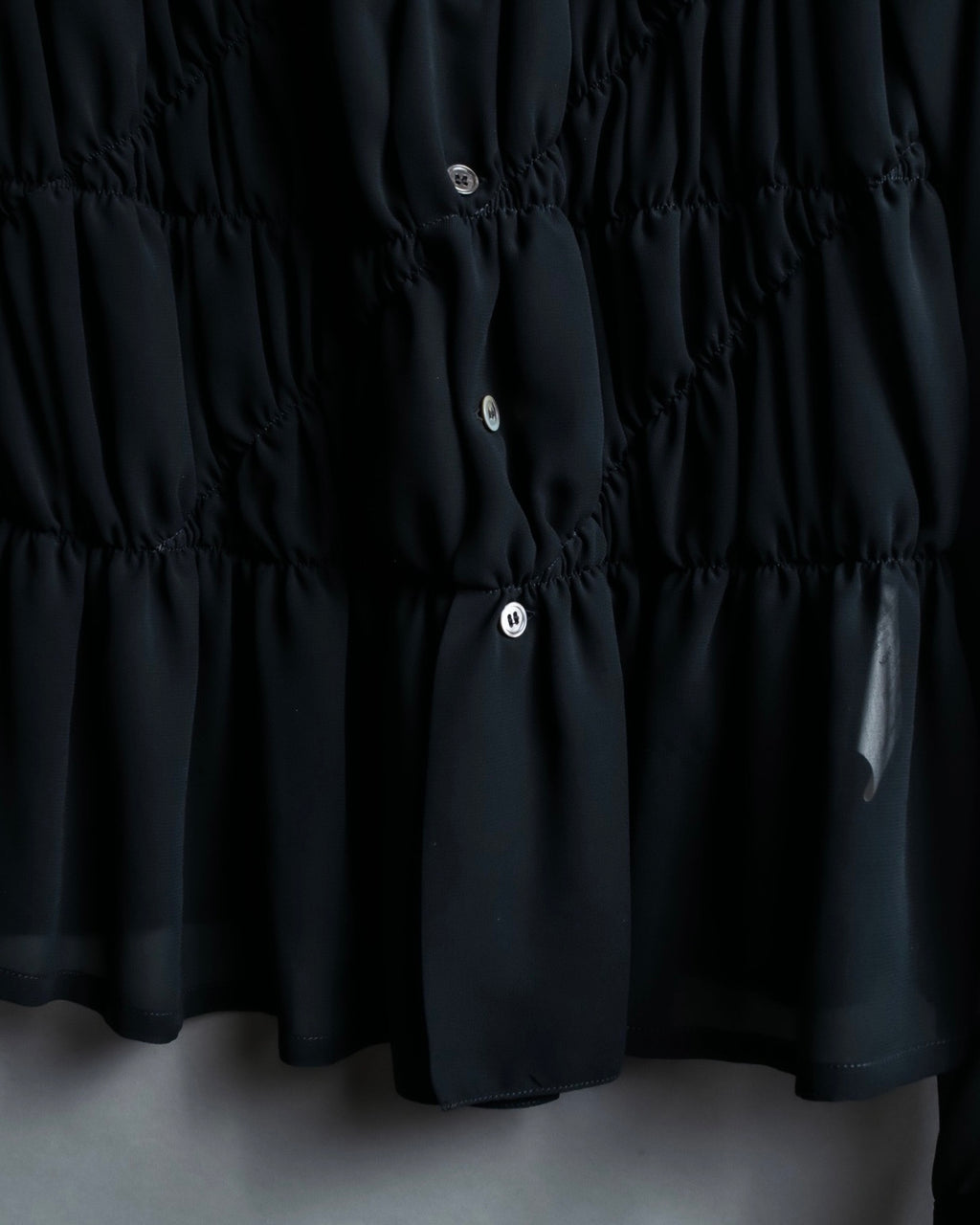 "COMME des GARÇONS" ruched sheer shirt