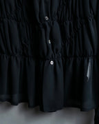 "COMME des GARÇONS" ruched sheer shirt