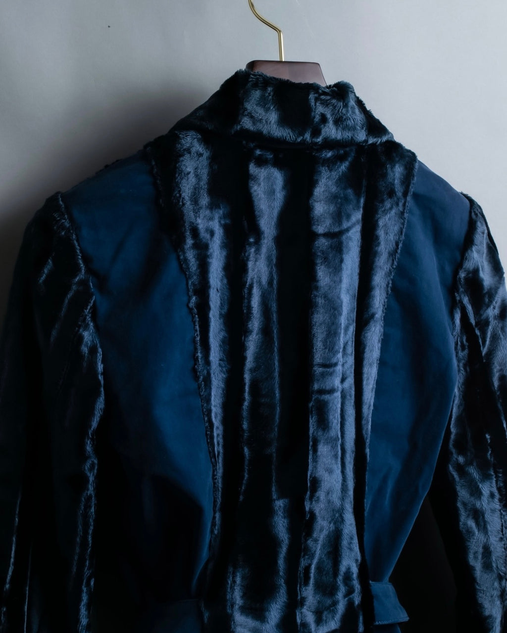 "BLUMARINE" fur combination riders jacket