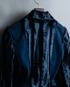 "BLUMARINE" fur combination riders jacket