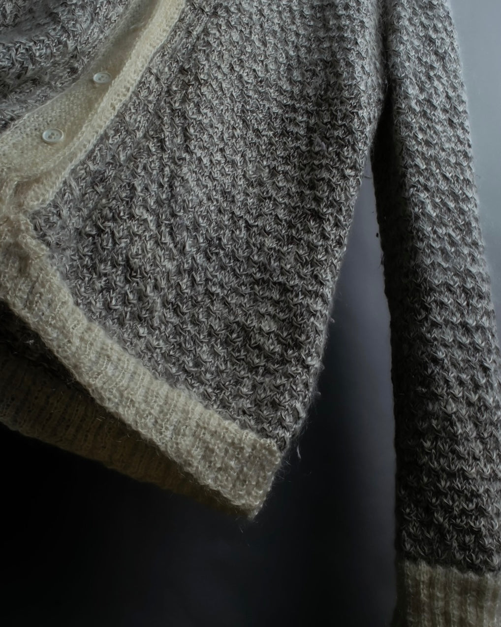 Vintage low gauge knit cardigan