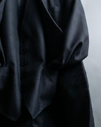 "KANSAI YAMAMOTO" Grey hidden check three-piece set up