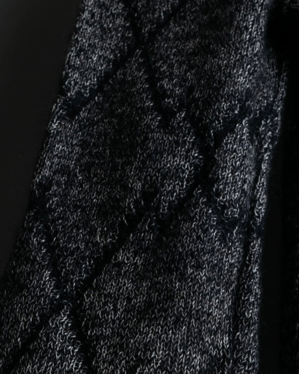 "VERSUS" Mohair blend lana wool high neck design knit