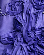 “Vintage” flower embroidery jewel designed viscose shirts