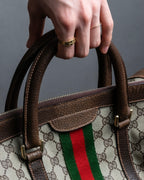 "OLD GUCCI" GG plus shelly line handbag