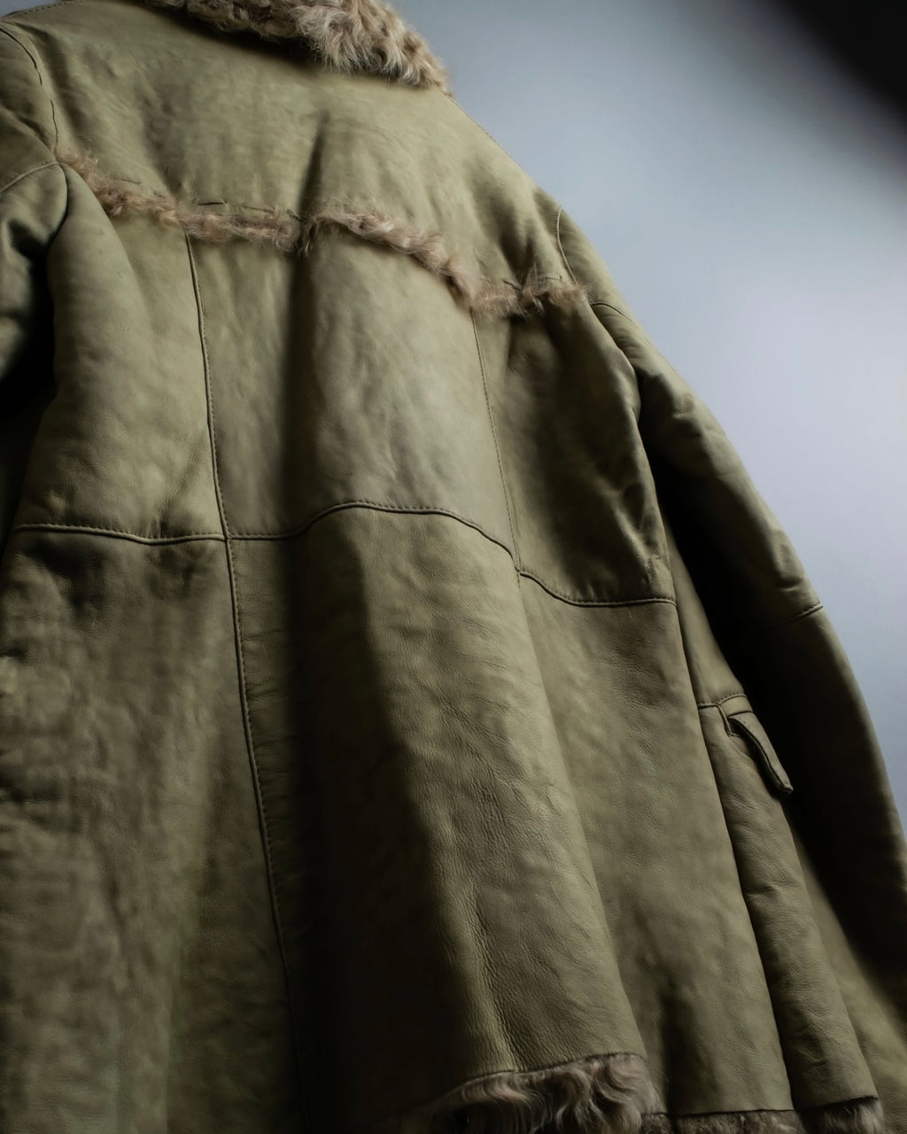 Vintage kargan lamb suede combination jacket