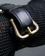 "Louis Vuitton" Belt motif leather bangle