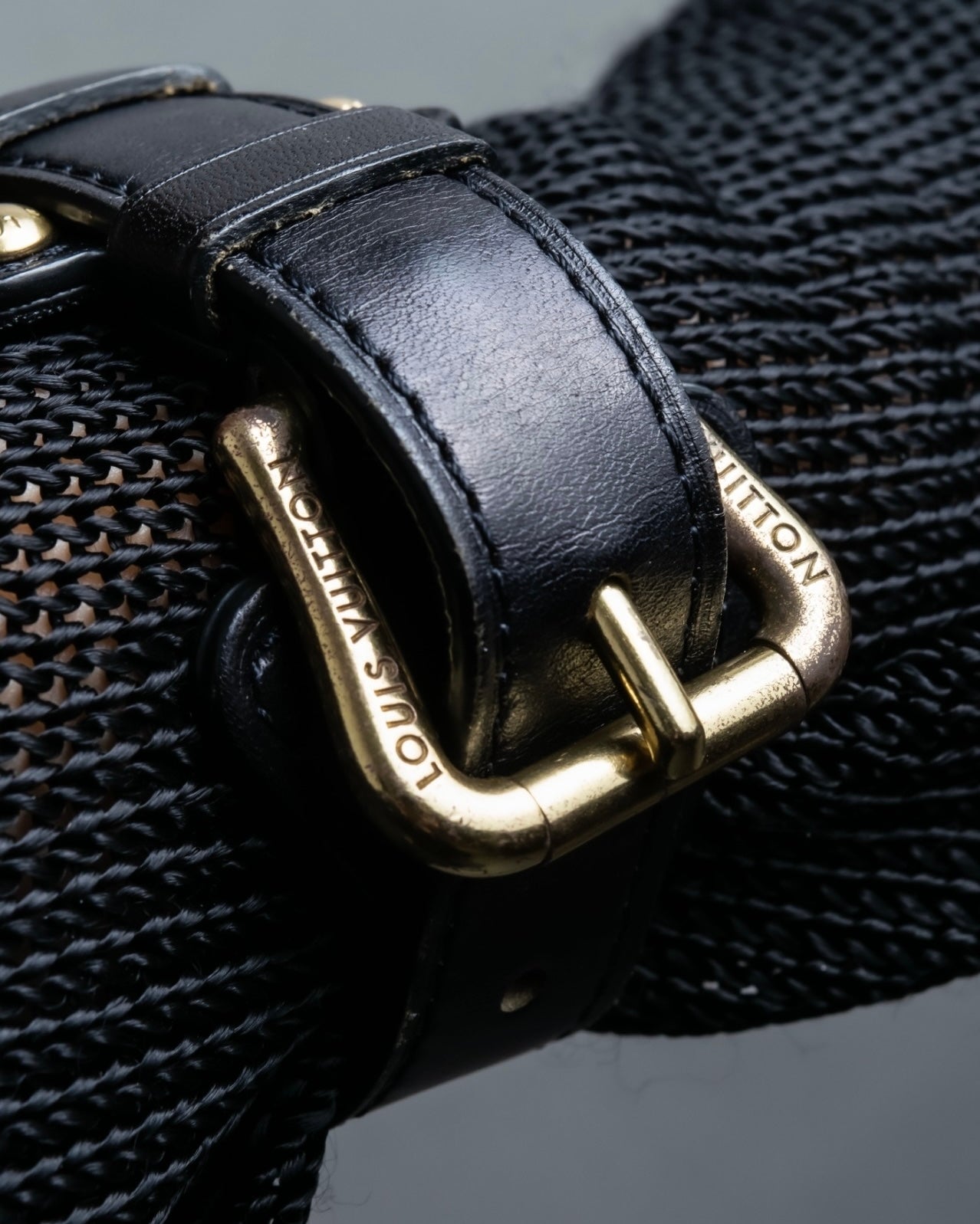 "Louis Vuitton" Belt motif leather bangle