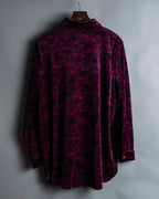 Vintage paisley velour shirt