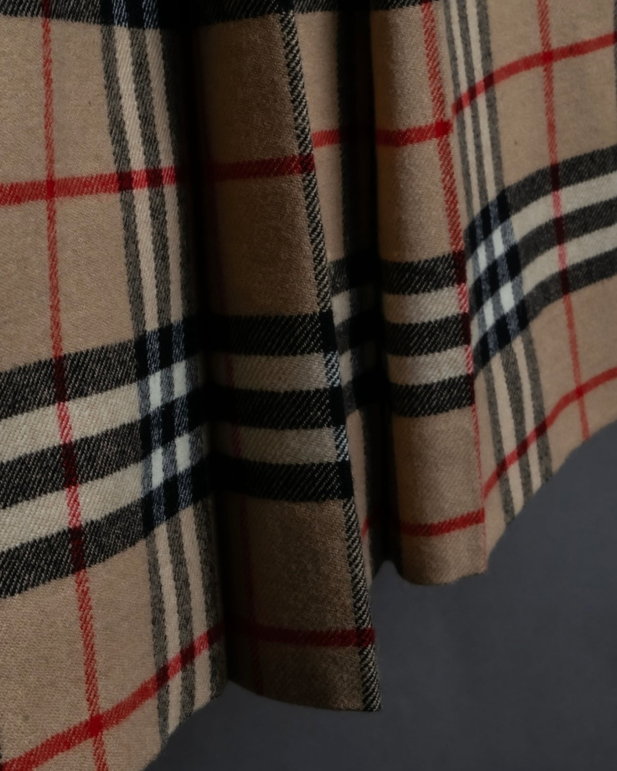 "Burberry's (70-80's)" Nova check side zip pleated skirt