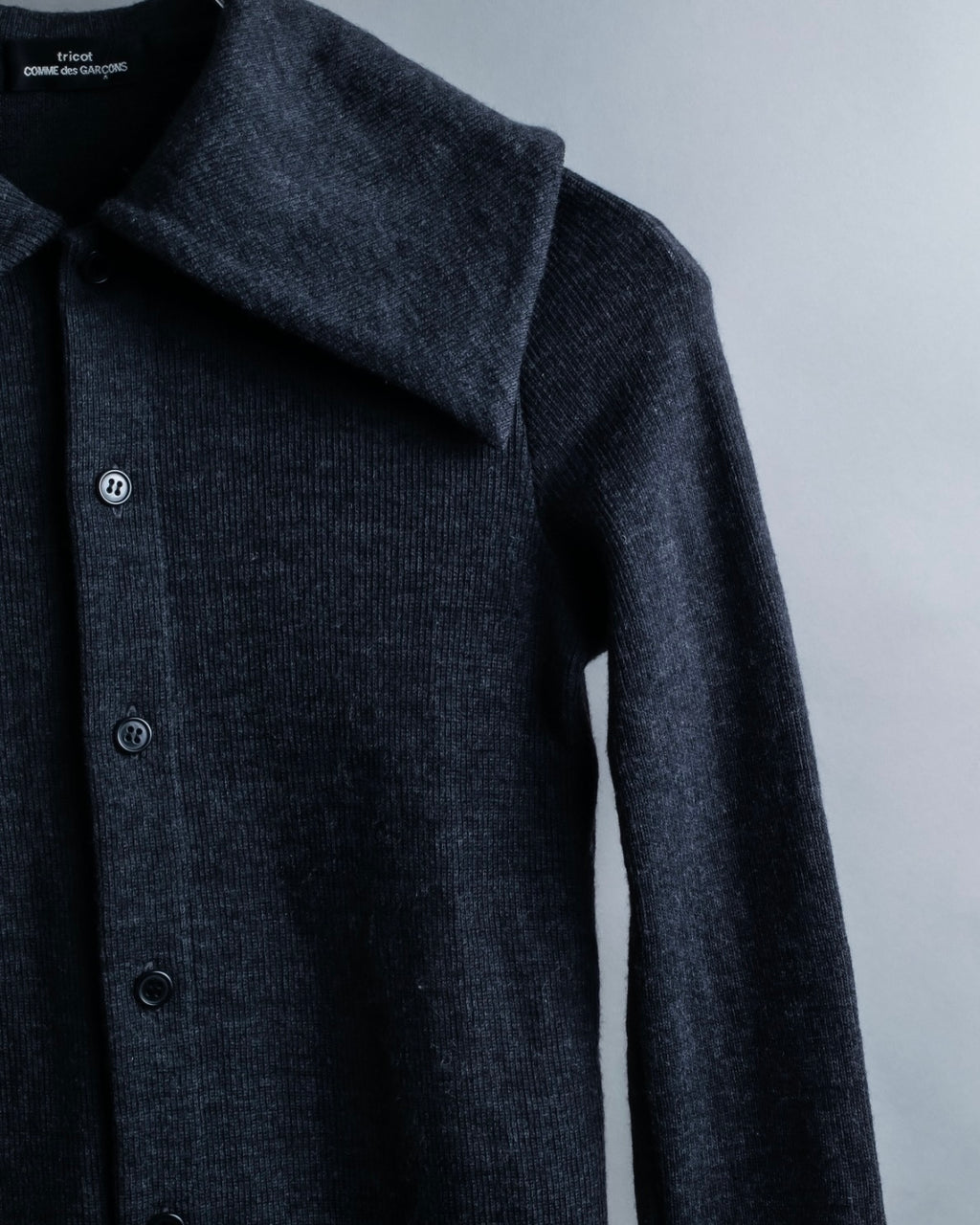 "tricot COMME des GARCONS" Light 100% wool layered knit