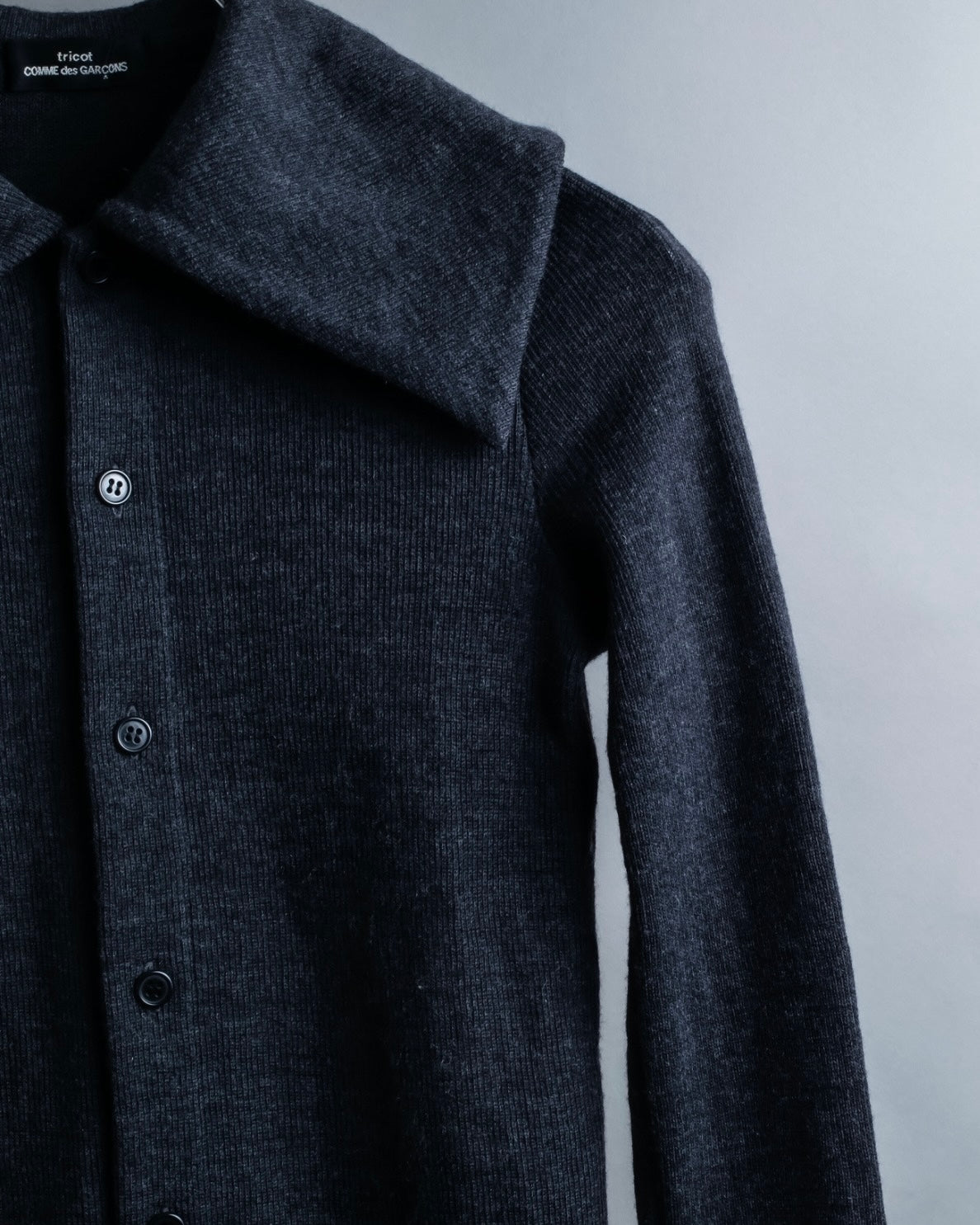 "tricot COMME des GARCONS" Light 100% wool layered knit