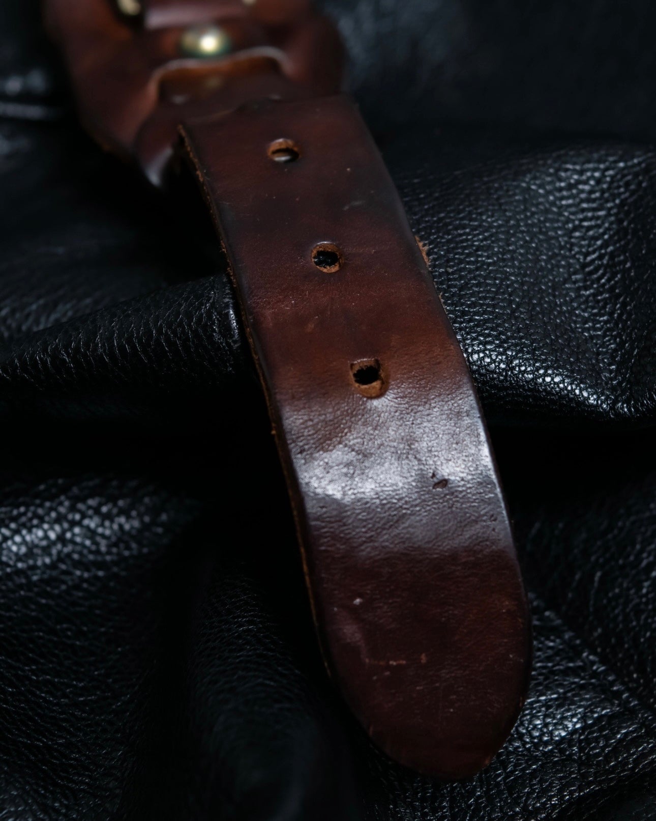 D&G Dark Brown Leather Bangle