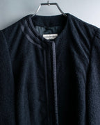 "EMPORIO ARMANI" Three-line short fly front jacket