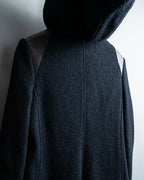 "EMPORIO ARMANI" Leather patches beautiful duffel coat