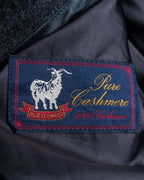 "VERSACE" fly-front double-breasted wool coat