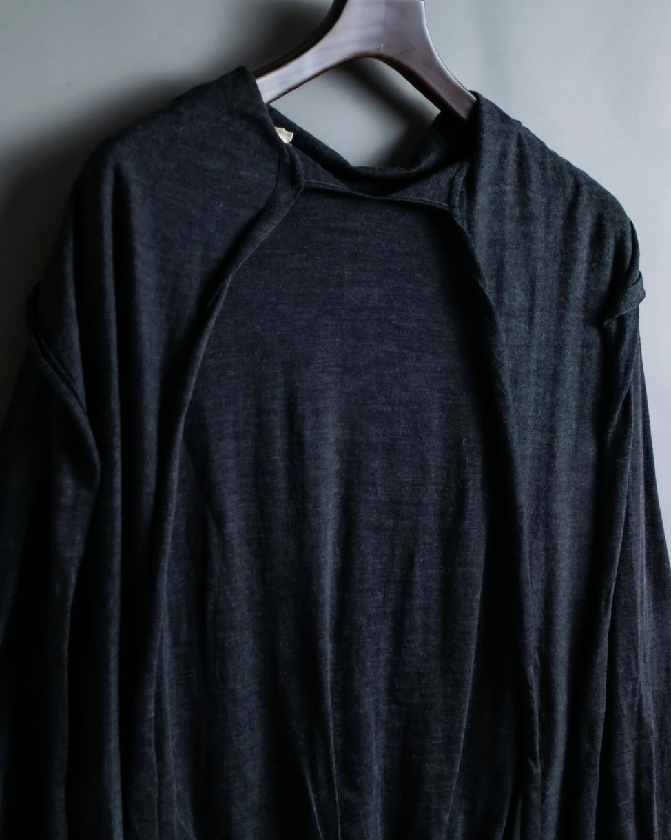 HERMES Margiela Period 100% Wool Collar Knit