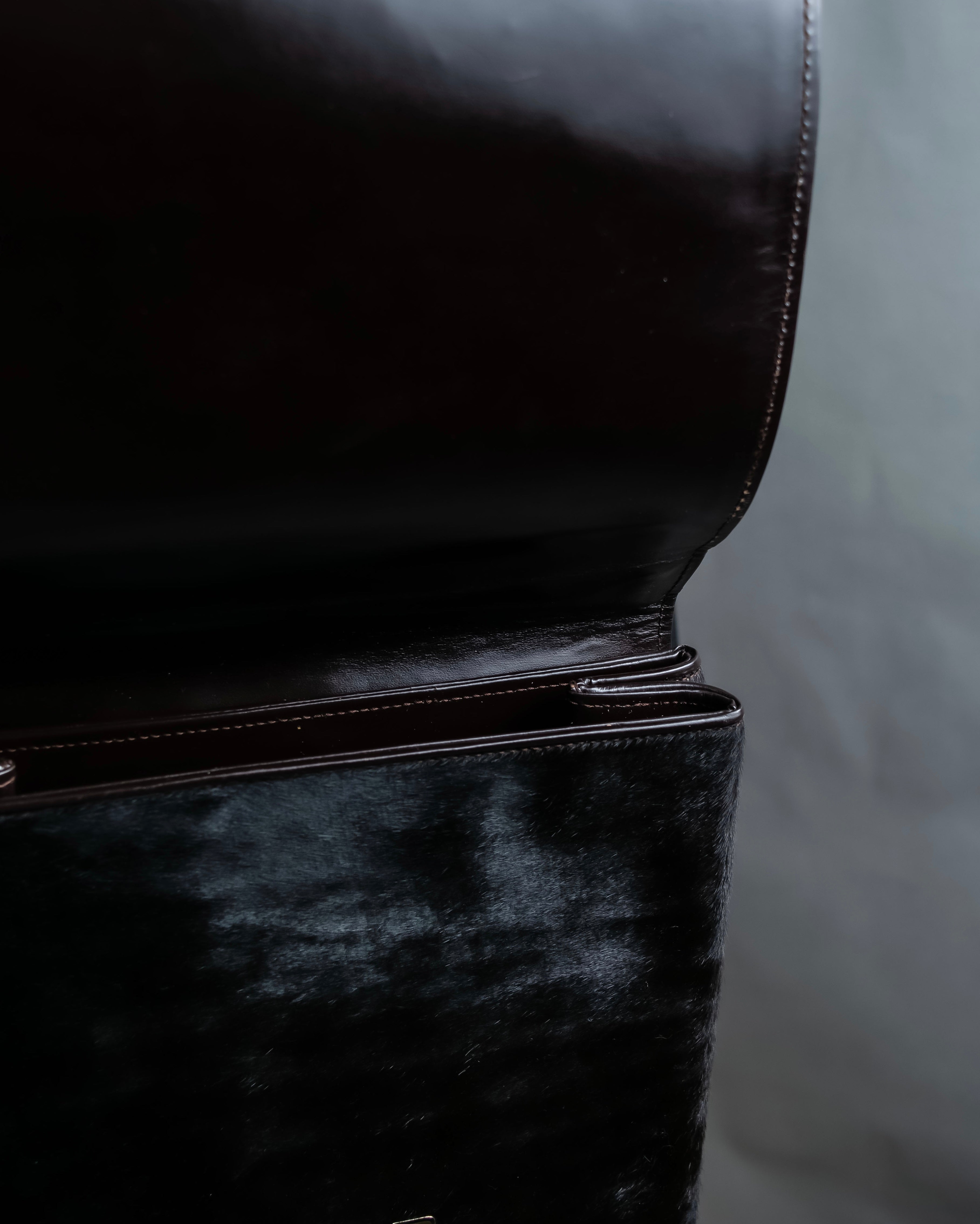 "GUCCI" Harako fur square shoulder bag