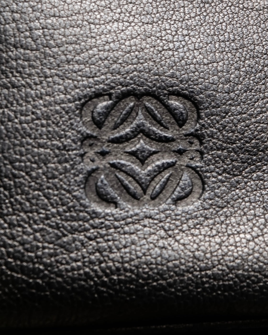 “LOEWE” anagram designed silver shoulder bag