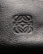 “LOEWE” anagram designed silver shoulder bag